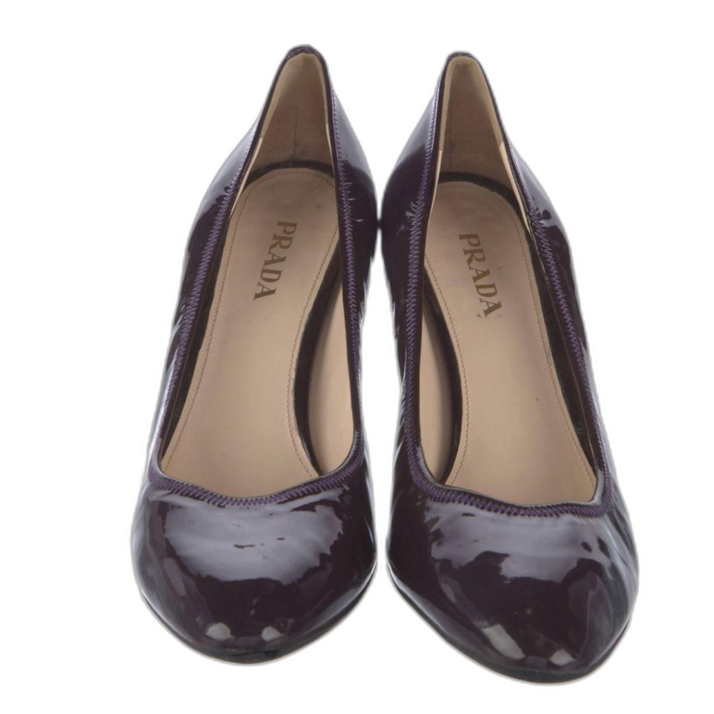 y2k Purple Prada Kitten Heel